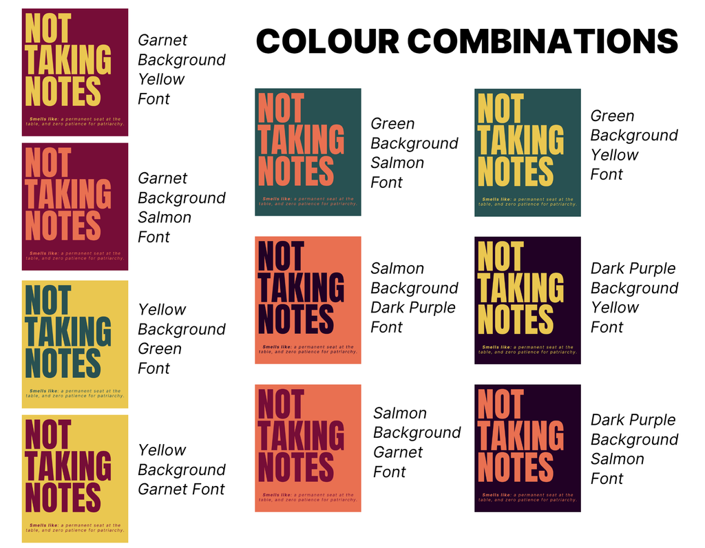 "Not Taking Notes" Candle