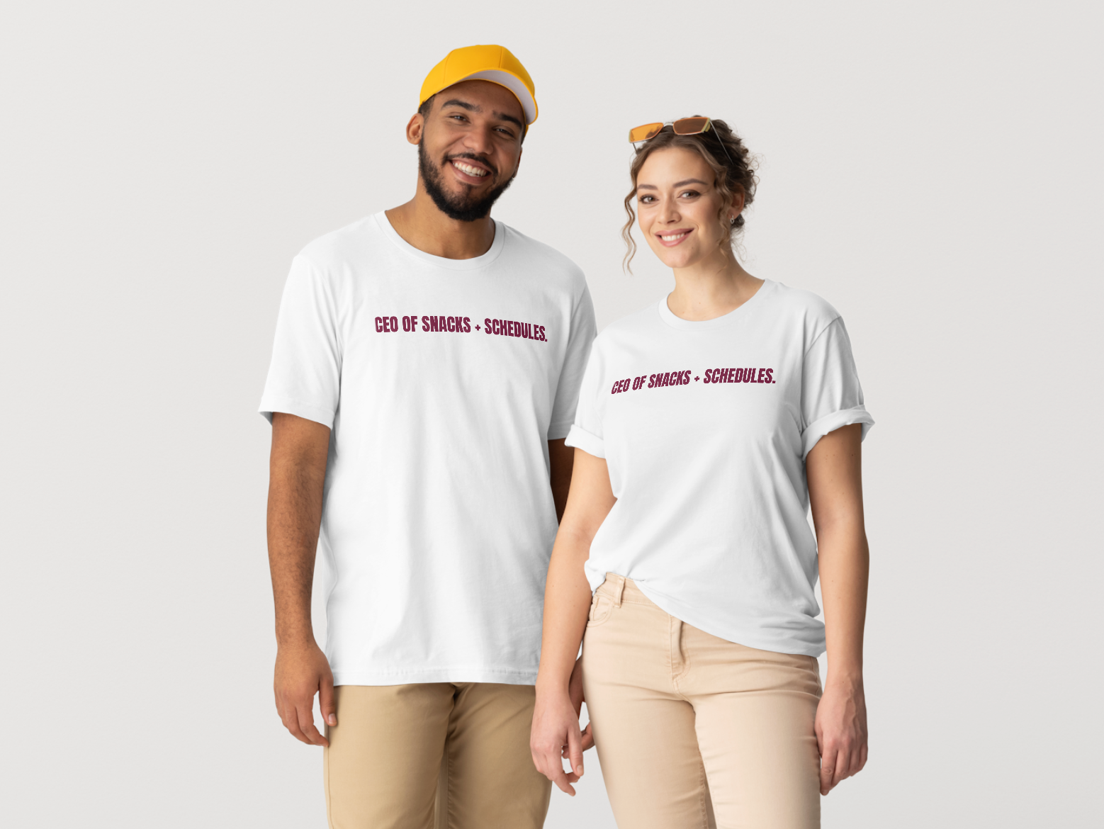 "CEO of Snacks + Schedules" Classic Fit Tee