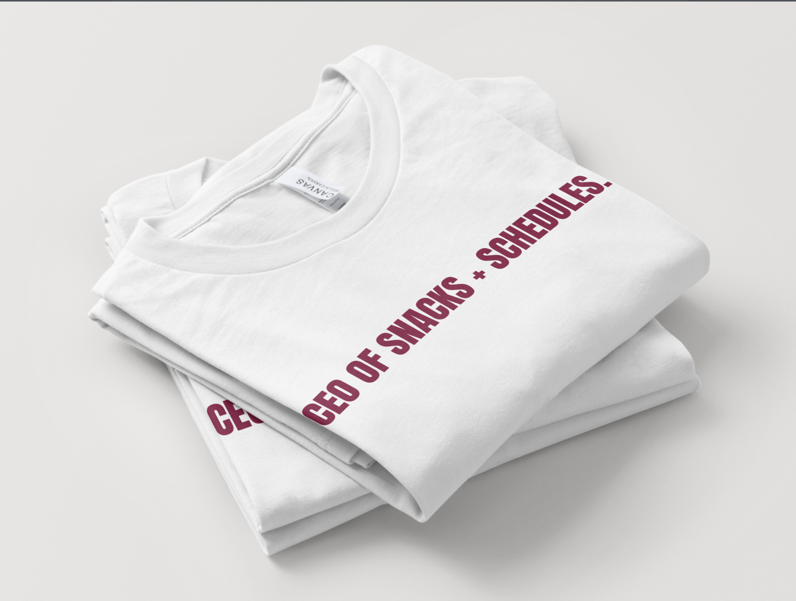 "CEO of Snacks + Schedules" Classic Fit Tee