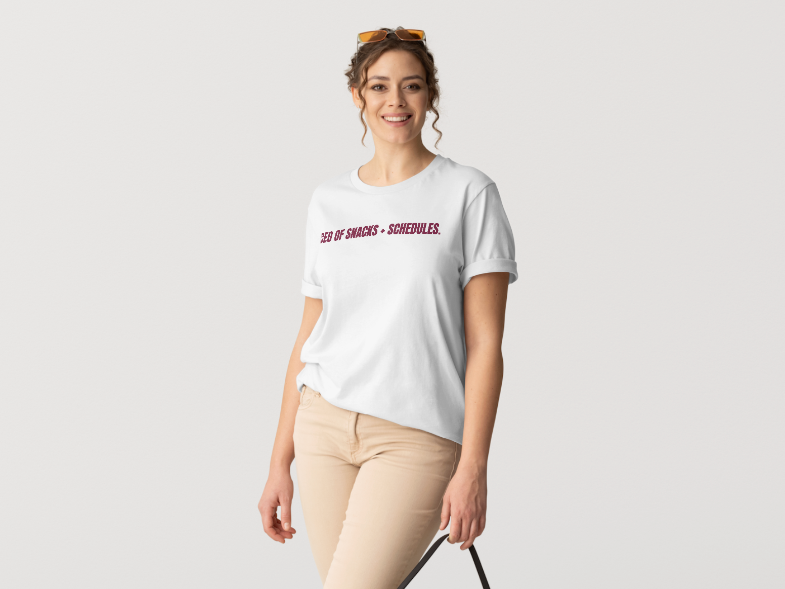 "CEO of Snacks + Schedules" Classic Fit Tee