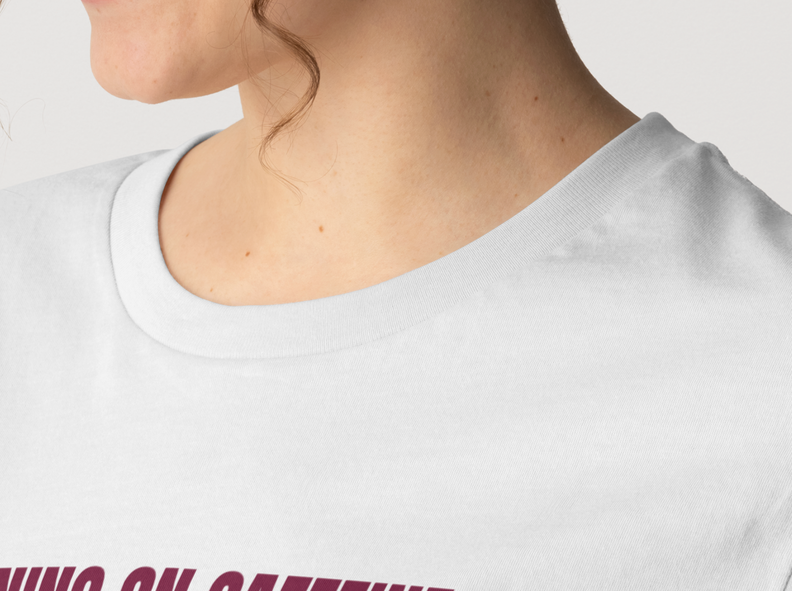 "Running on caffeine and contradictions." Classic Fit Tee