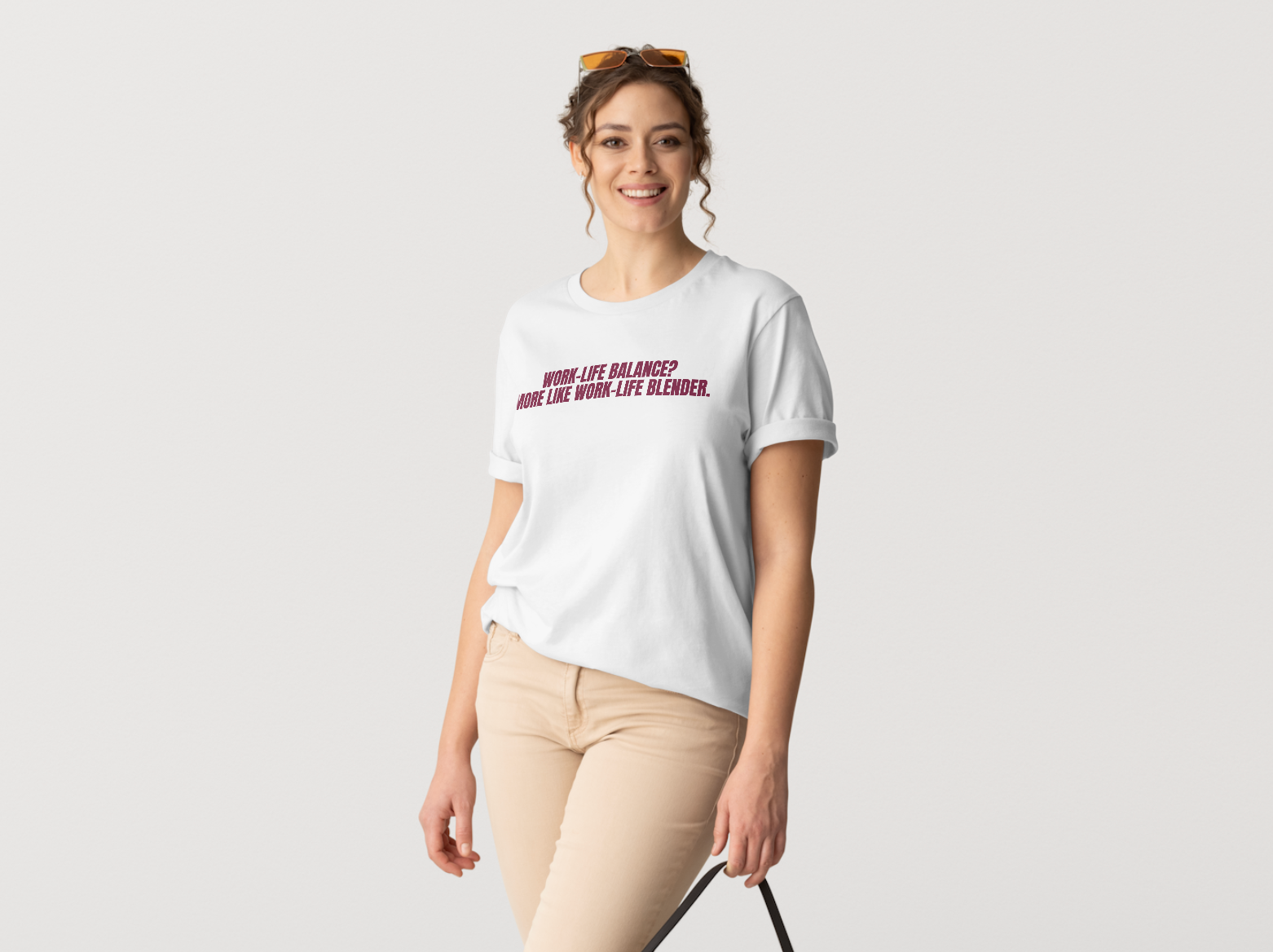"Work-life balance?  More like work-life blender." Classic Fit Tee