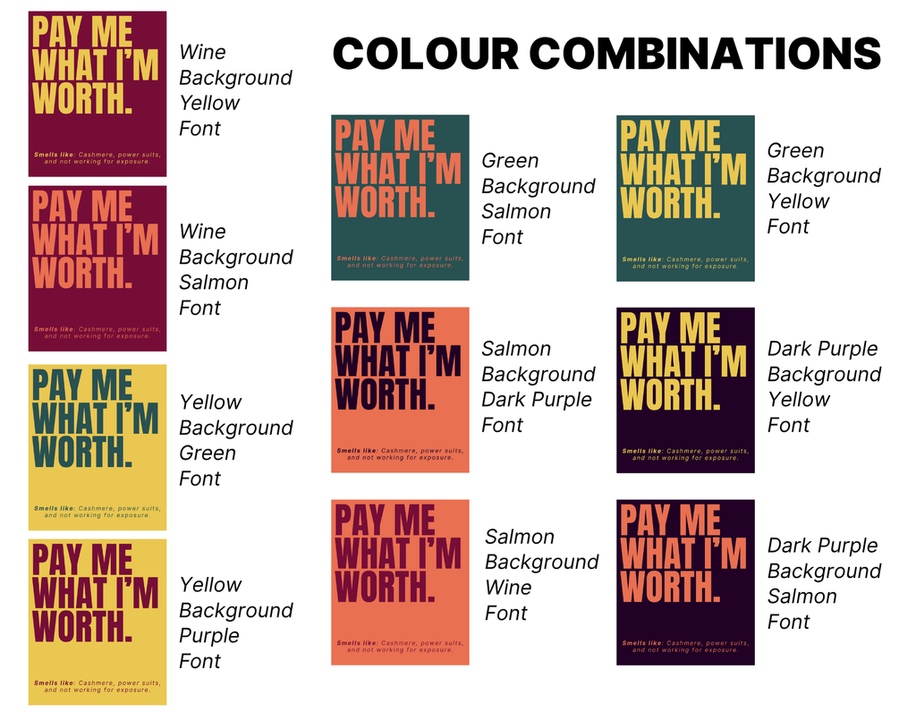 "Pay Me What I'm Worth" Candle